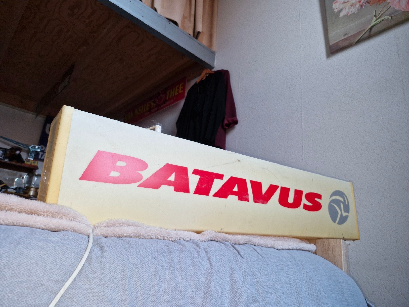 Batavus Lichtbak Reclamebord - Uniek Decoratiestuk, Ophalen, Gebruikt, Batavus