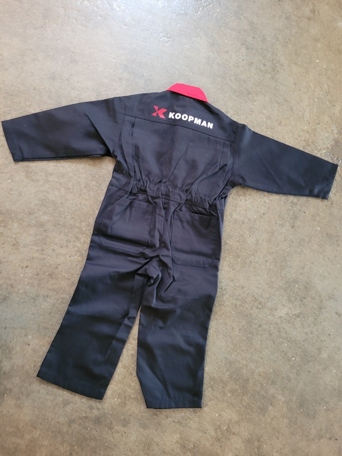 Koopman overall zwart/rood - Maat 98, Ophalen of Verzenden, Nieuw