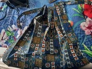 Schort vintage met motief, Ophalen of Verzenden, Zo goed als nieuw