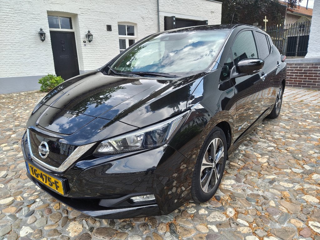 Nissan Leaf 2.ZERO EDITION Netjes en goed. Lederen interieur, Auto's, Nissan, Zwart, Zwart, Elektrisch, Particulier