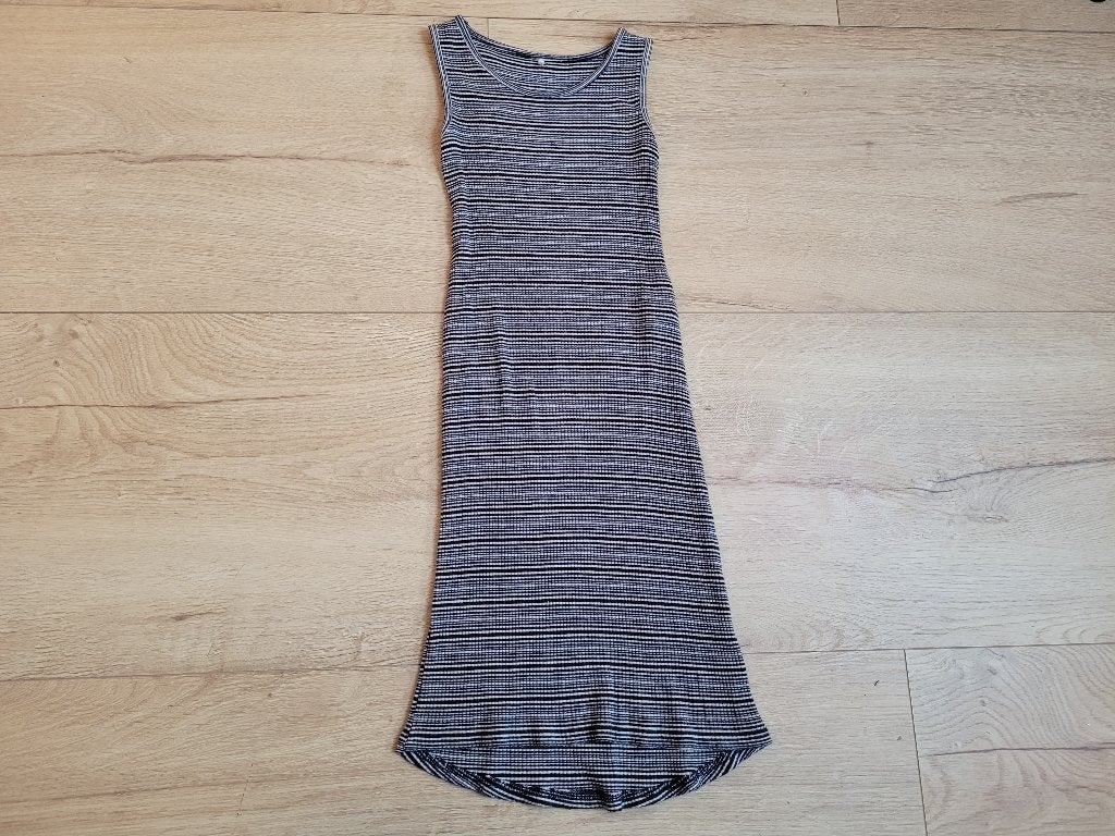 NAME IT zwart wit gestreepte maxi jurk maat 104 ~ SJ2147, Kinderen en Baby's, Kinderkleding | Maat 104, Gebruikt, Meisje, Jurk of Rok