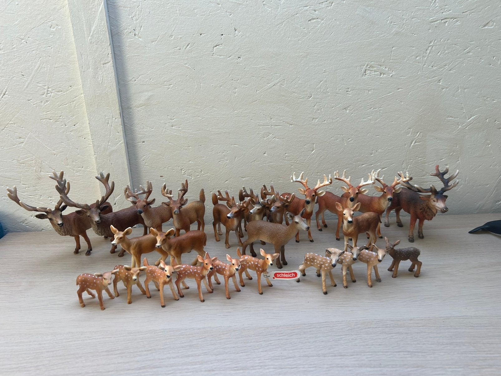 Schleich herten, Ophalen of Verzenden, Zo goed als nieuw, Paard, Beeldje of Figuurtje