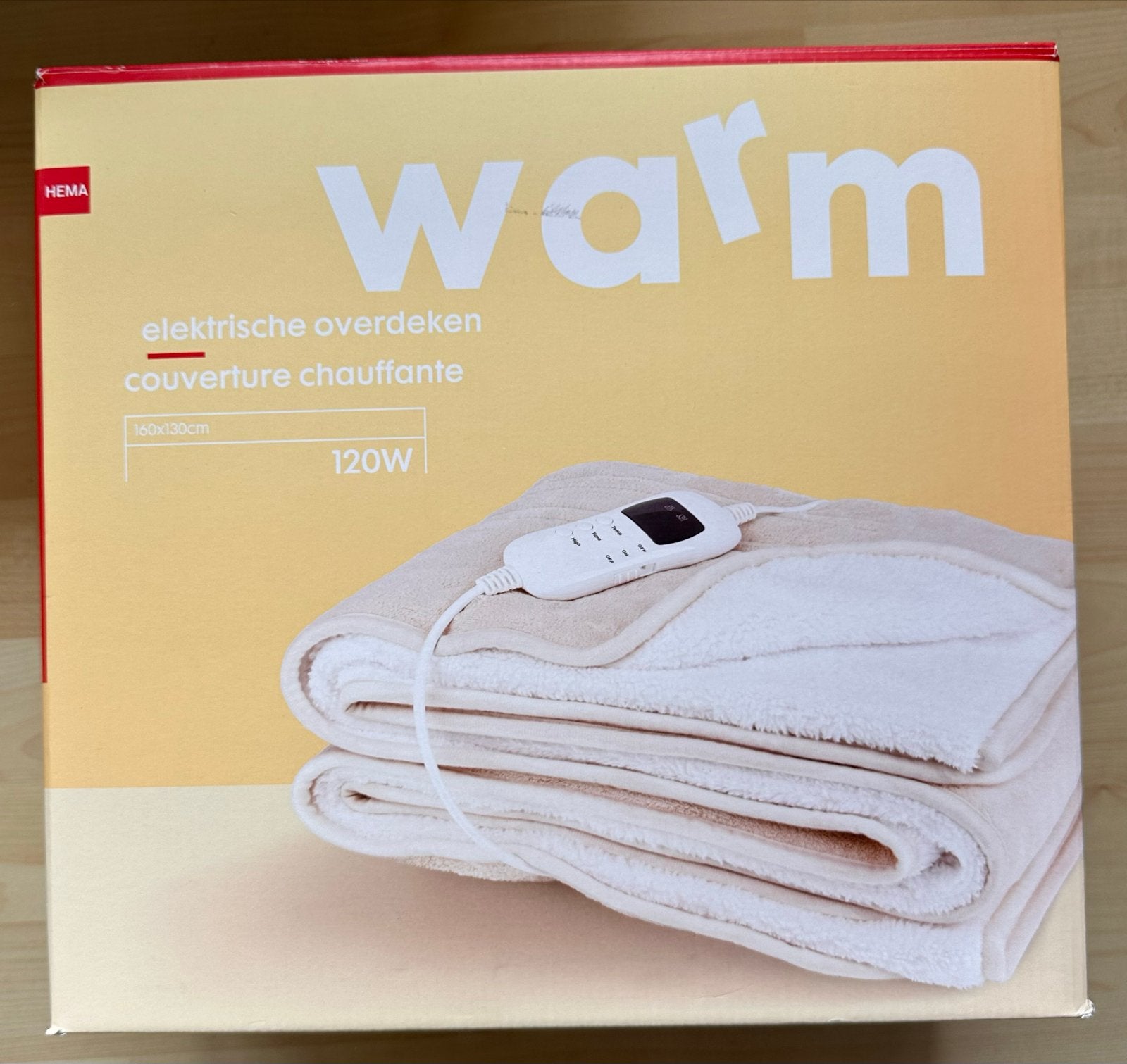 Nieuw HEMA elektrisch overdeken 160x130cm 120W, Ophalen of Verzenden, Nieuw