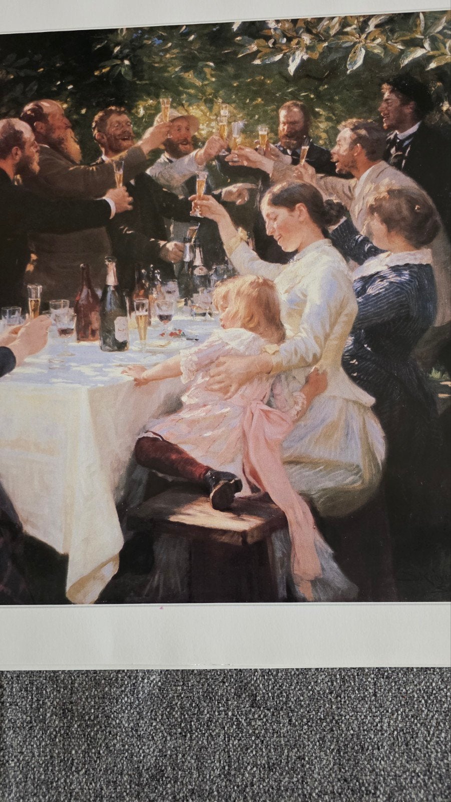 Poster P.S. Krøyer 'Hip, Hip, Hurra!' 50x70cm, Rechthoekig Liggend, Nieuw, Ophalen of Verzenden, A1 t/m A3