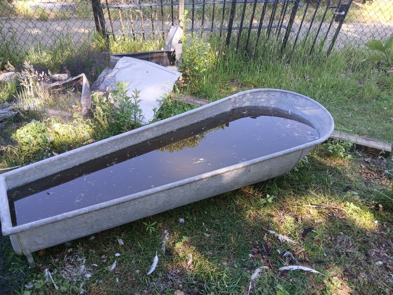 zinken waterbad, Ophalen, Gebruikt