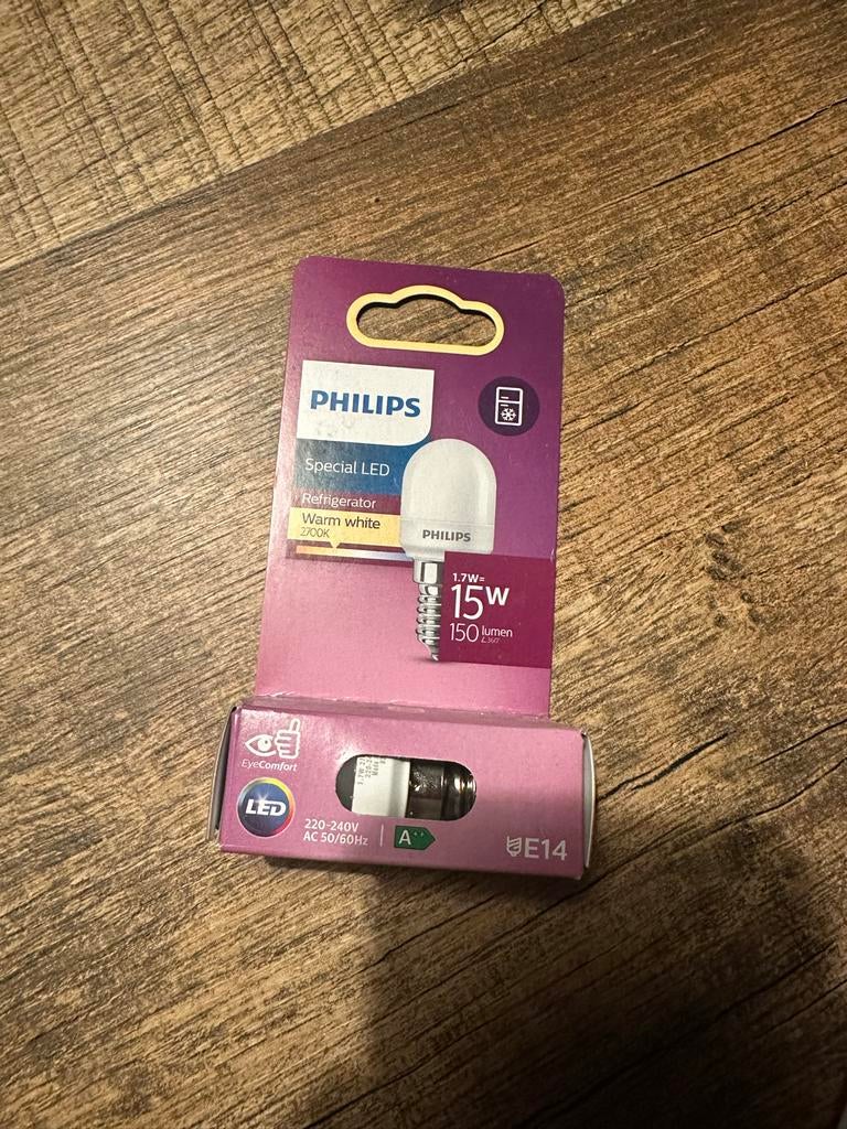 Philips Koelkastlampje 15W 150 lumen E14, Ophalen, Nieuw