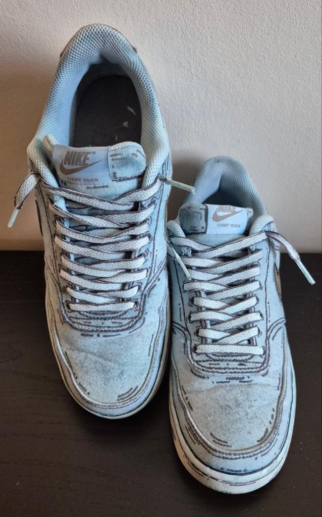 Nike Airforce 1 - geverfd blauw - 42, Blauw, Nike, Ophalen of Verzenden, Sneakers of Gympen