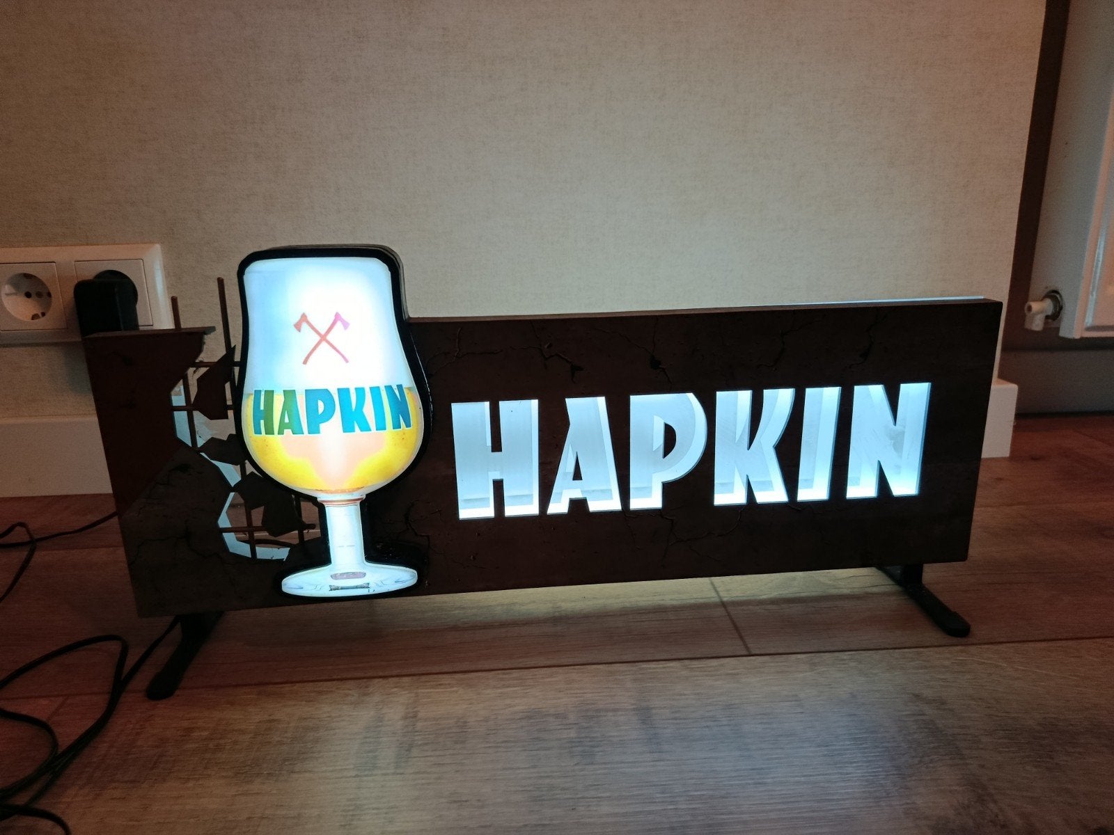 hapkin lamp, Verzamelen, Ophalen of Verzenden, Lichtbak of (neon) lamp