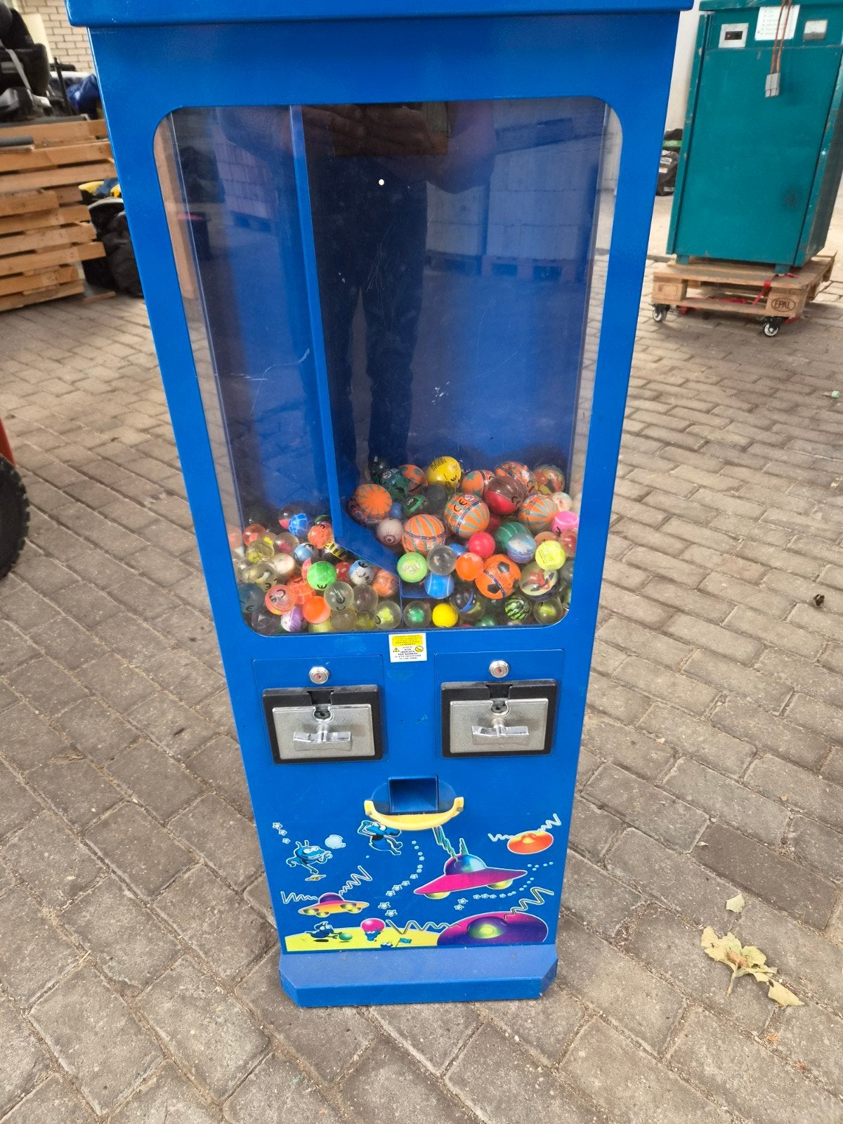 Fantastische stuiterbalautomaat - Blauw, Verzamelen, Ophalen, Gebruikt