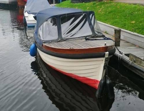 Mooie houten Sloep, Ophalen, Gebruikt, Binnenboordmotor, Benzine