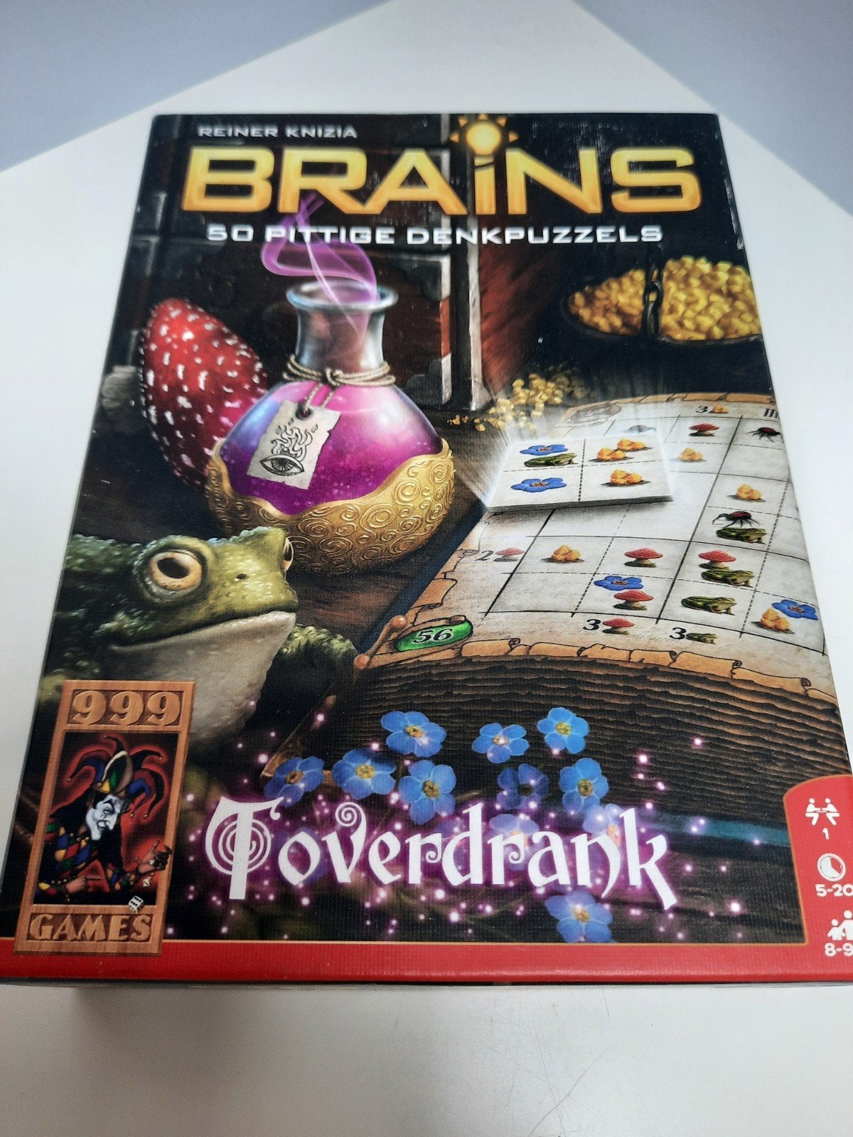 Brains: Toverdrank - 50 Pittige Denkpuzzels, Een of twee spelers, Ophalen of Verzenden, Zo goed als nieuw, 999 Games