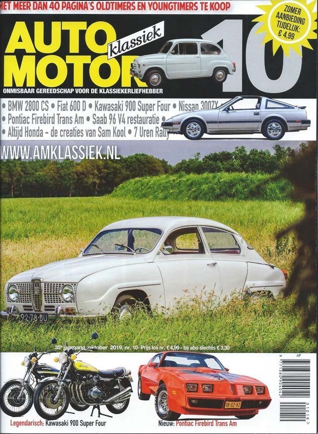 AMK 10 2019 : Pontiac Firebird TransAm - BMW 2800 CS - Saab, Boeken, Ophalen of Verzenden, Gelezen, Algemeen