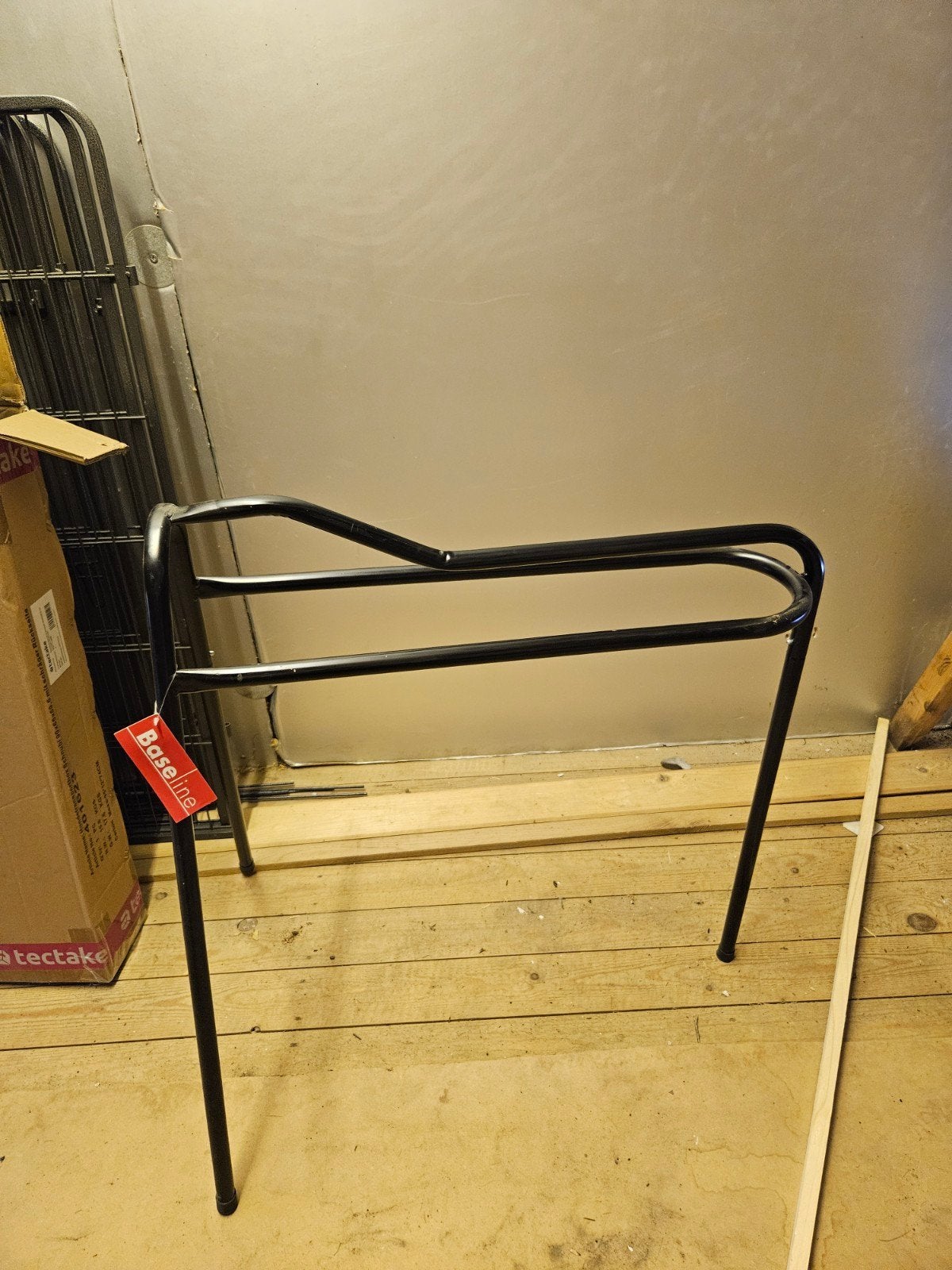 Zwart metalen Baseline zadelbok, Dieren en Toebehoren, Ophalen, Gebruikt