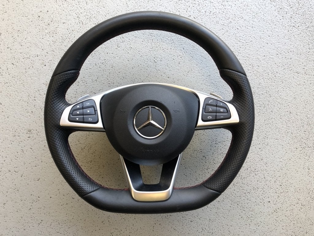 AMG stuur met Airbag compleet Flippers W176 W117 W204 W156, Auto-onderdelen, Besturing, Niet ingevuld, Gebruikt, Mercedes-Benz