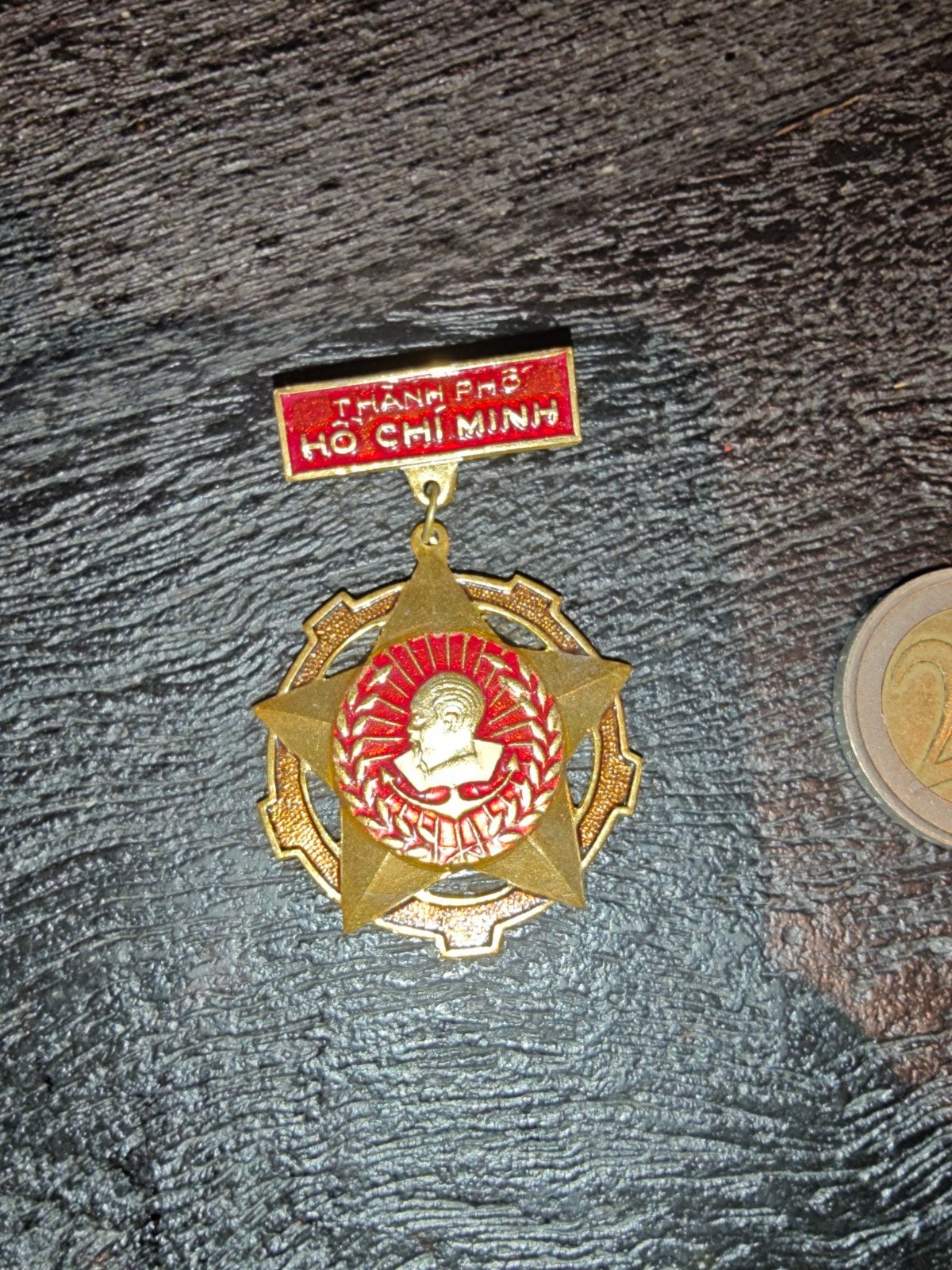 Vietnam Ho Chi Minh City Award Medal SRV Star .. uitdunnen v, Ophalen of Verzenden, Landmacht, Nederland, Embleem of Badge