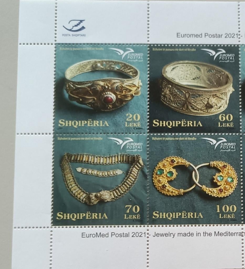 Albanie-Albania 2021 Euromed, Ophalen of Verzenden, Overige landen, Postfris