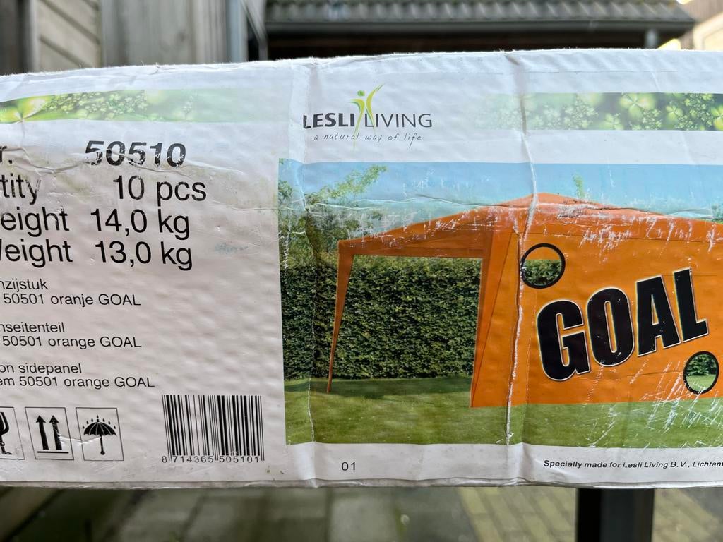 Koopje Voetbal Goal Gaten Zeil - 10 stuks - Oranje, Ophalen, Nieuw, Overige typen