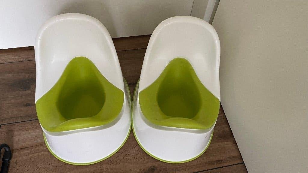 IKEA LÖCKIG - 2 Potjes (Wit/Groen) - Gratis, Ophalen, Gebruikt, Overige typen, Overige merken
