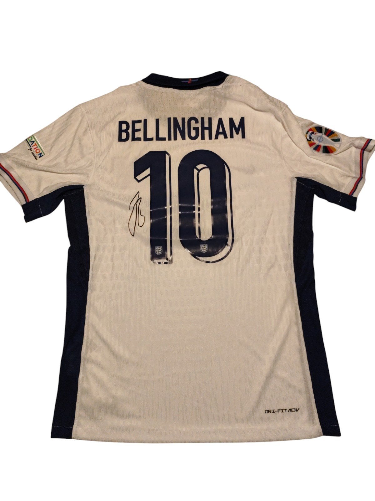 Bellingham gesigneerd shirt Engeland #10 met certificaat, Maat L, Verzenden, Zo goed als nieuw, Shirt