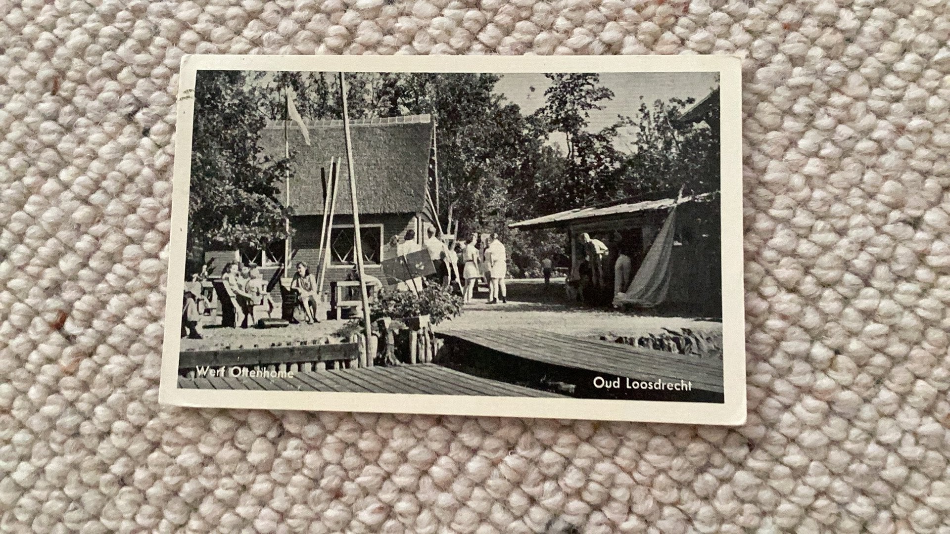 Ansichtkaart Oud-Loosdrecht Werf Oftenhome1959. 990, Ophalen of Verzenden, 1940 tot 1960, Gelopen, Noord-Holland