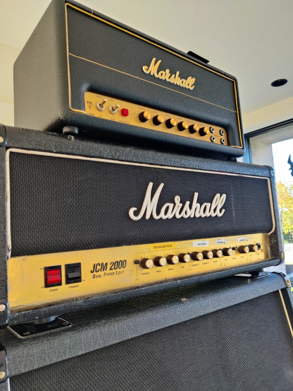 marshall set, Ophalen, Zo goed als nieuw, Gitaar, 100 watt of meer