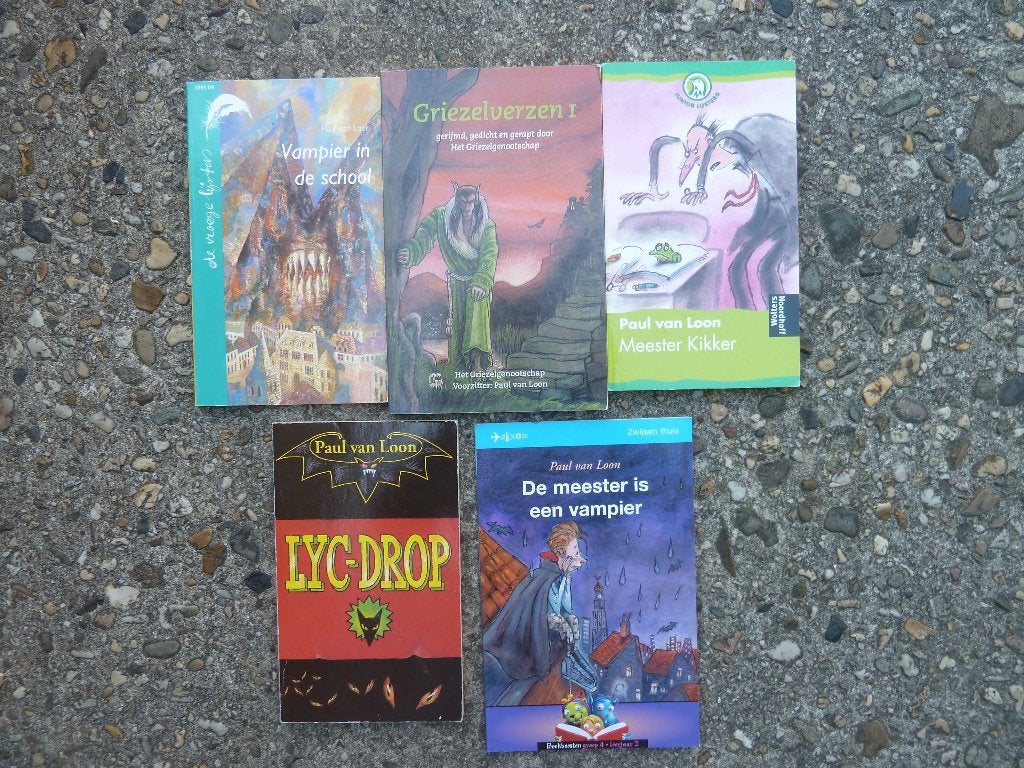 Paul van Loon boeken - 5 griezelige kinderboeken, Gelezen, Fictie algemeen, Paul van Loon, Ophalen of Verzenden
