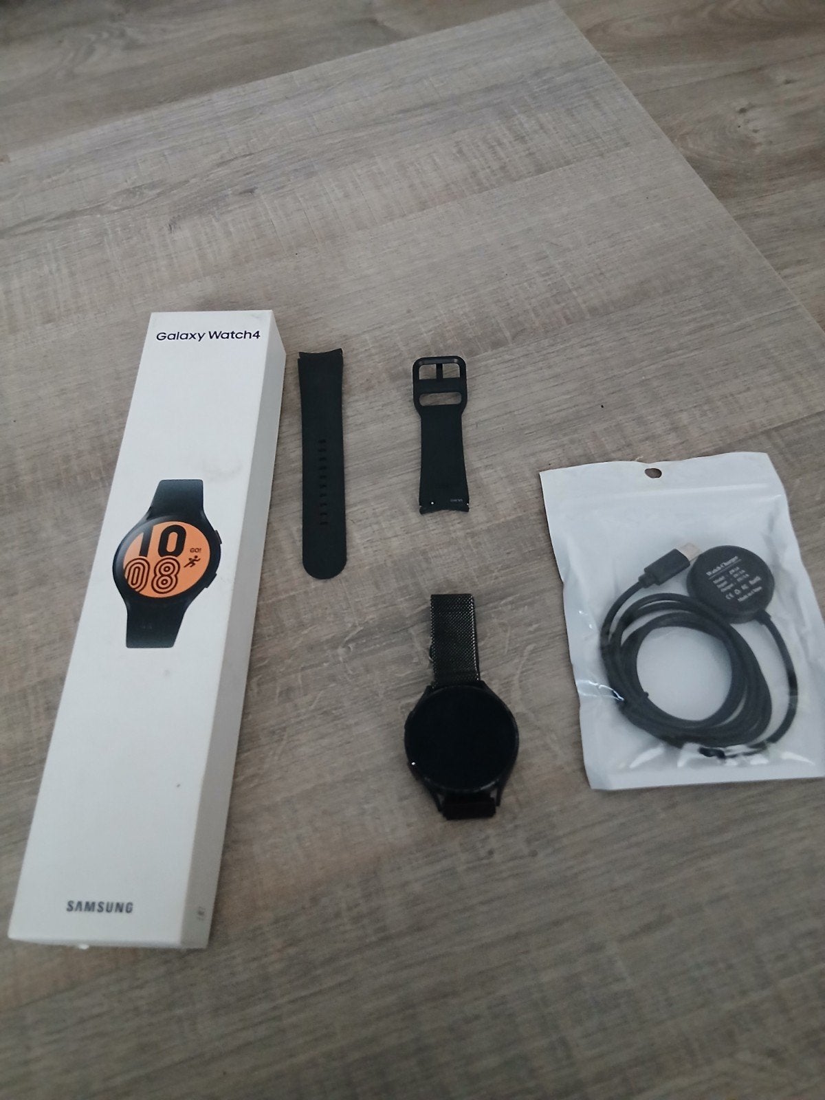 Samsung galaxy watch4, Ophalen, Zwart, Samsung galaxy watch4, Zo goed als nieuw