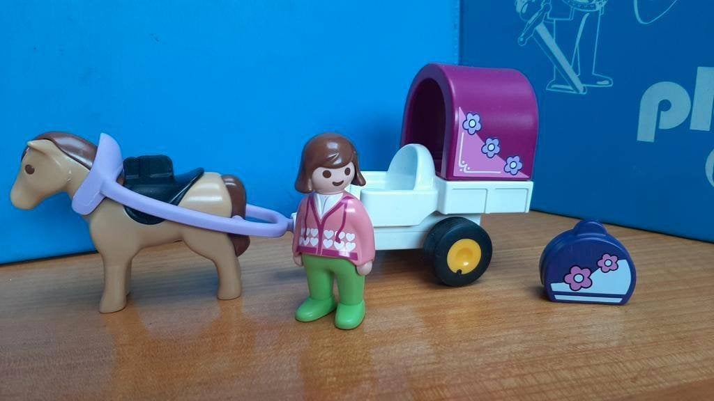 123 Peuter playmobil 9390 Paard en wagen 100%, Complete set, 1.2.3, Ophalen of Verzenden, Zo goed als nieuw