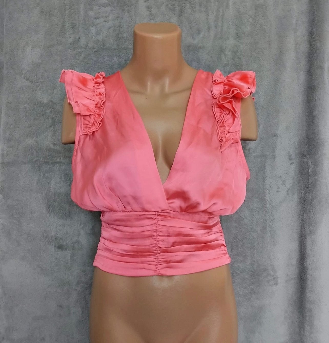 Zgan! Roze ruffle crop top van Seven Sisters mt M, Maat 38/40 (M), Ophalen of Verzenden, Zo goed als nieuw, Korte mouw