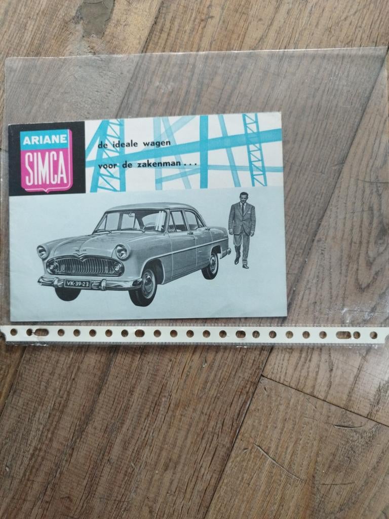 Simca Ariane brochure 1957, Ophalen of Verzenden, Zo goed als nieuw, Simca