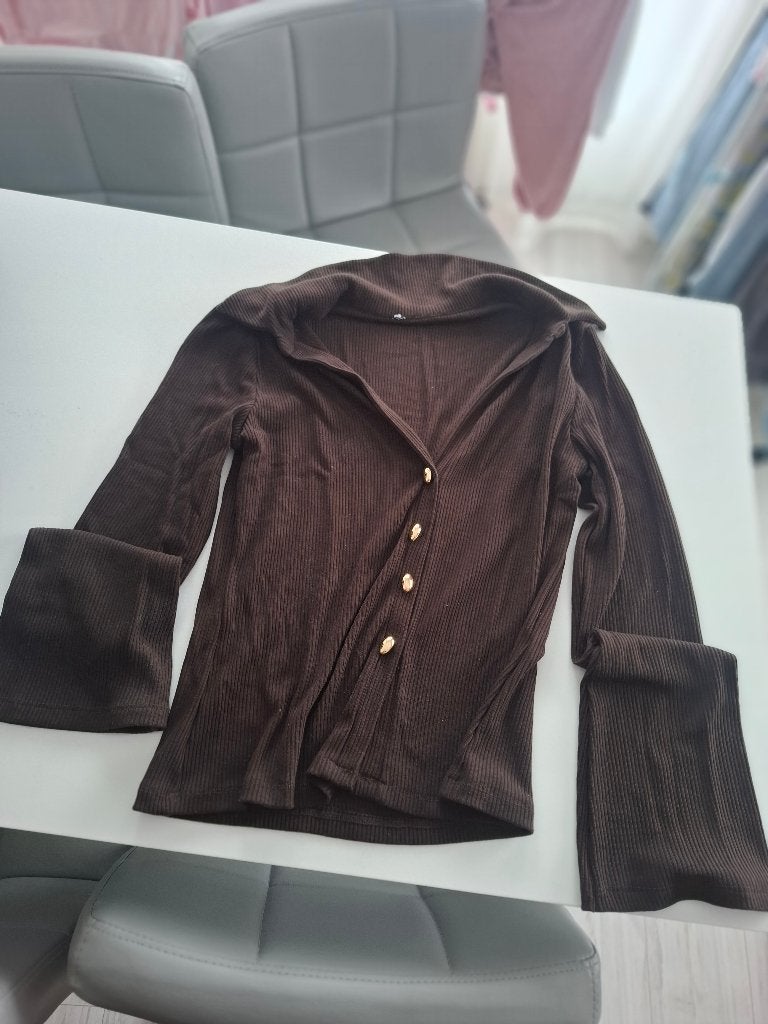 Vest, Maat 38/40 (M), Bruin, Ophalen of Verzenden, New yorker
