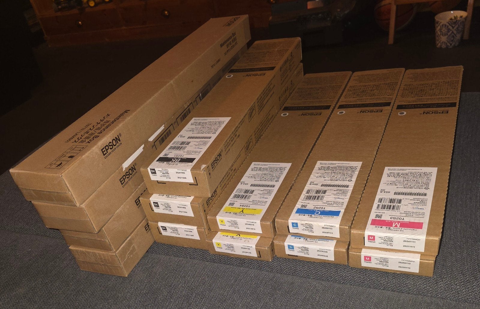 Professionele Epson inktcartridges T02S1,T02S2, T02S3, T02S4, Ophalen, Nieuw, Kleur printen, Epson