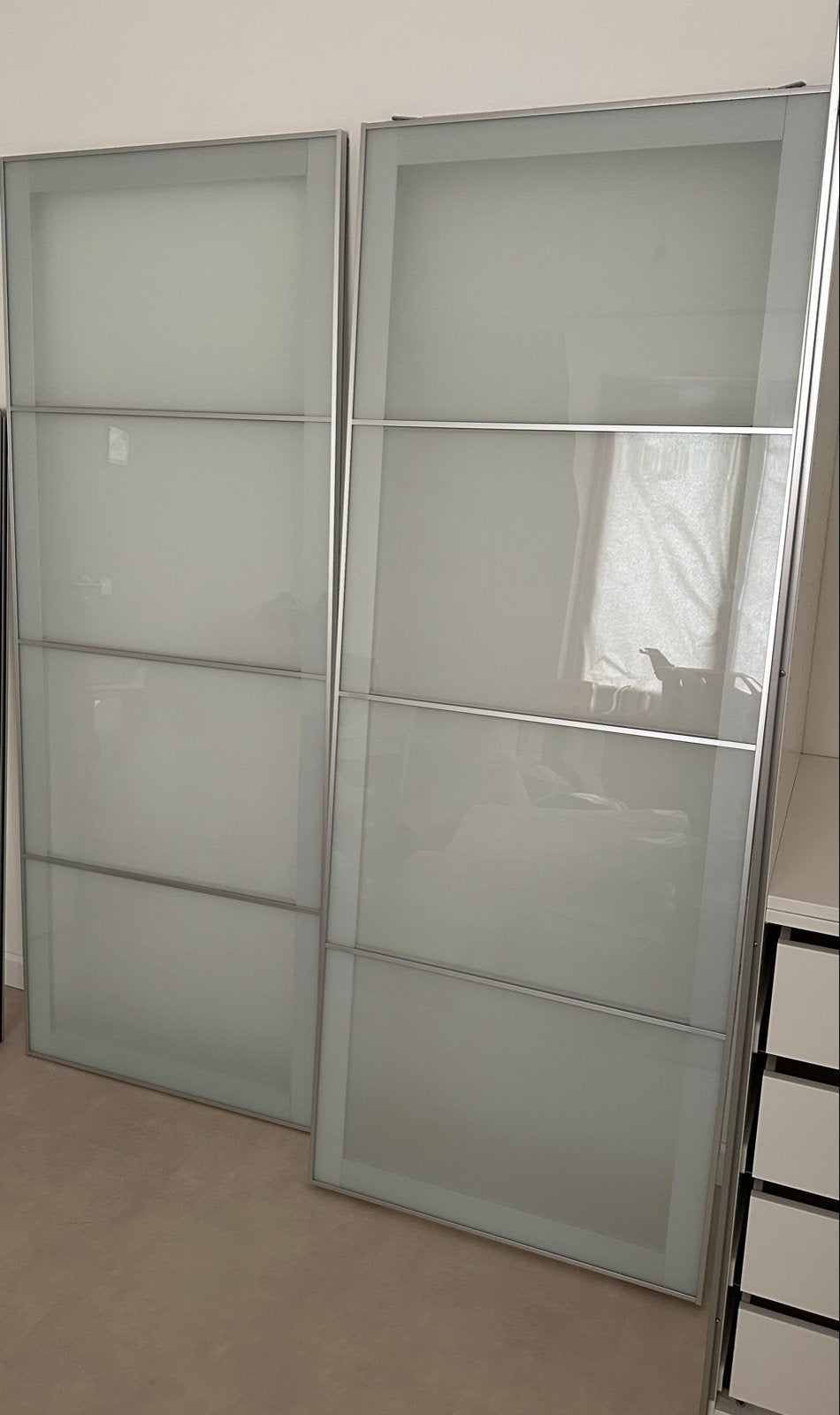 Set van 2 IKEA PAX schuifdeuren (75x200 cm), Ophalen, Gebruikt, 200 cm of meer, 50 tot 100 cm