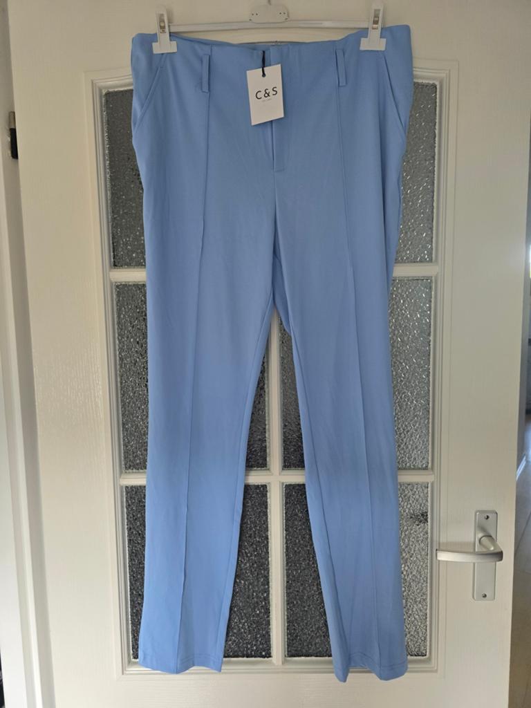 Nieuw c&s the label xl travel lichtblauw, Kleding | Dames, Broeken en Pantalons, Blauw, Maat 46/48 (XL) of groter, Nieuw, Ophalen of Verzenden