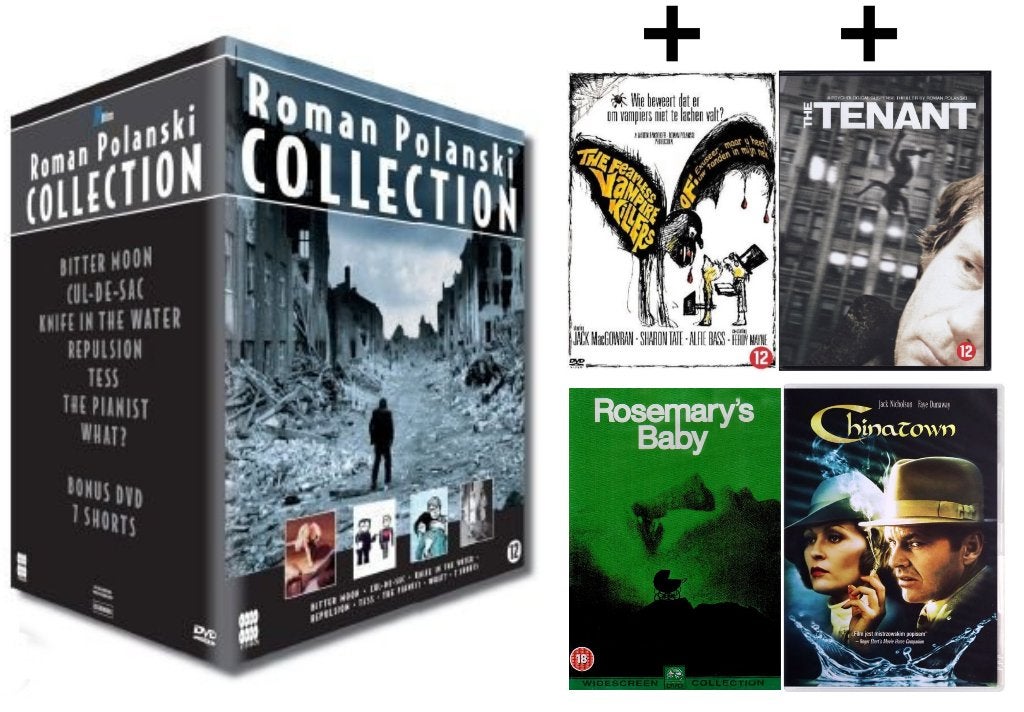 Roman Polanski Collection (8xDVD BOX) + 4 EXTRA FILMS!!, Extra's, 1960 tot 1980, Engels, Alle leeftijden
