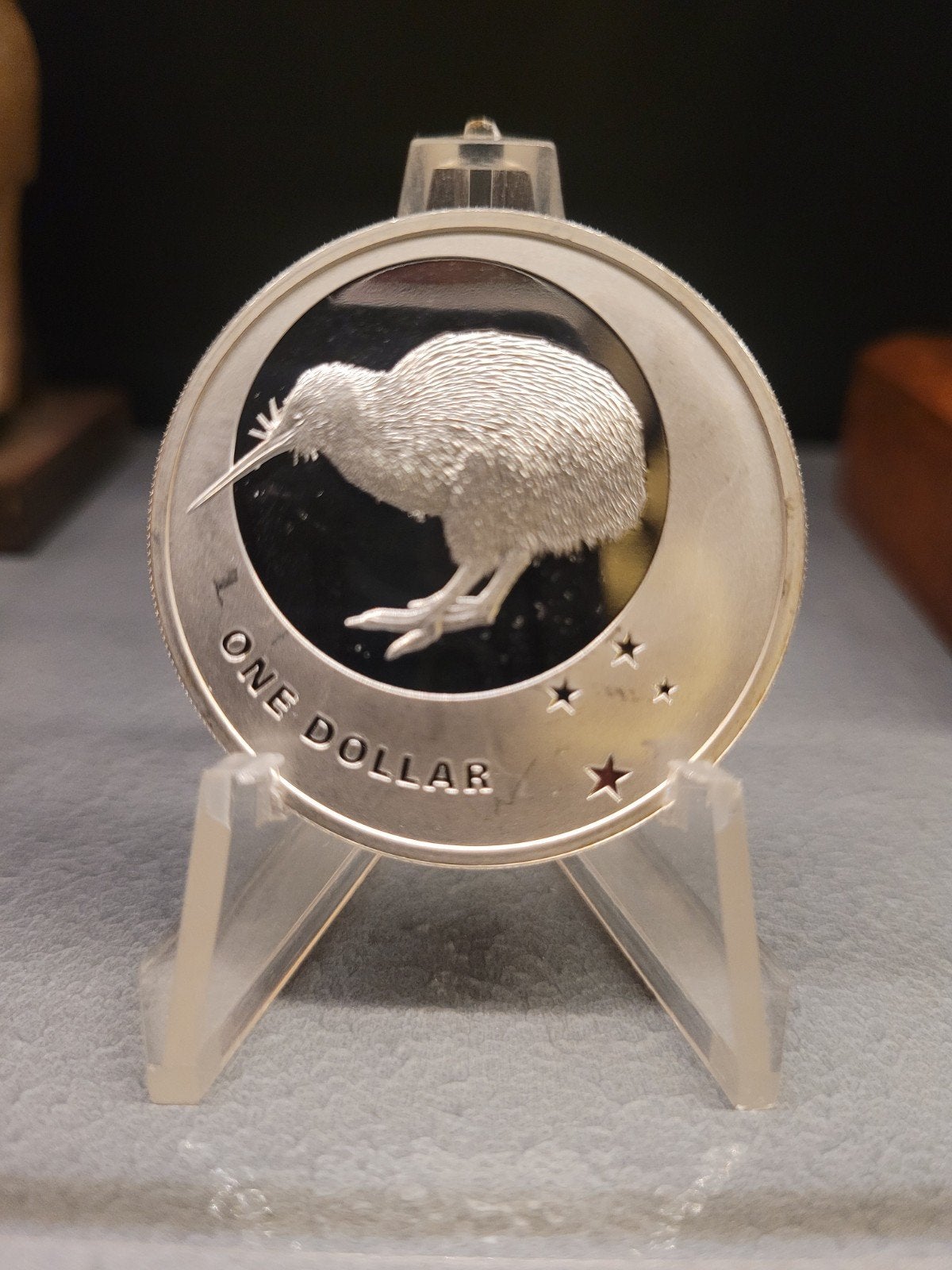 4 schaarse 1oz Zilveren Kiwi Munten (2x BU, 2x Proof), Postzegels en Munten, Ophalen of Verzenden, Zilver