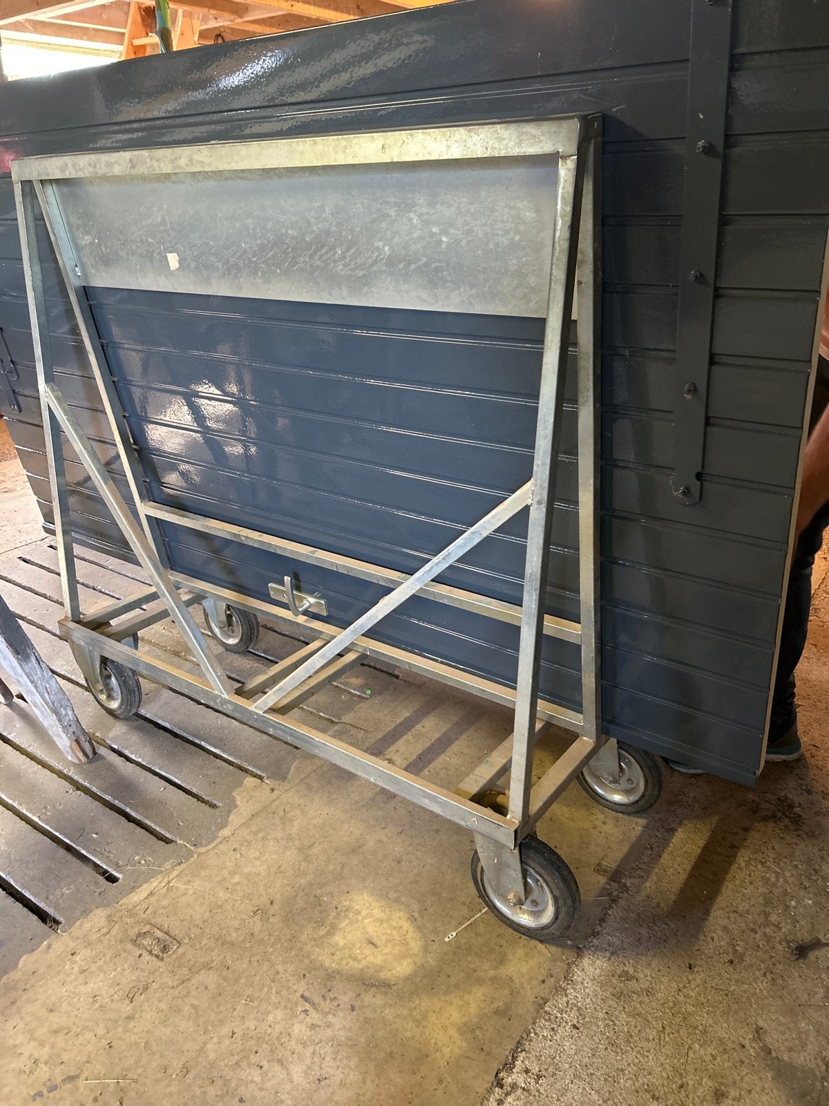 Transportkar op wielen - 1280x580mm, Doe-het-zelf en Verbouw, Ophalen, Gebruikt, Transportkar