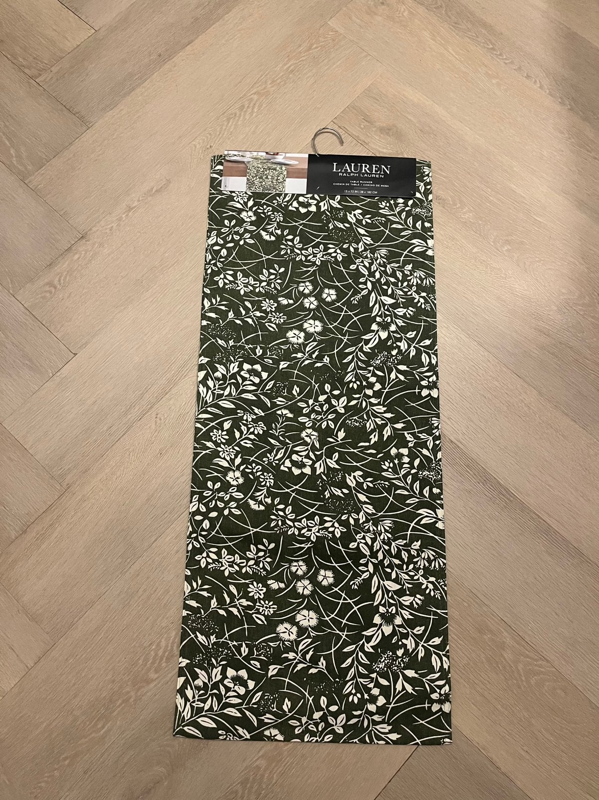 Ralph Lauren tafelloper tafelkleed maat 38 cm x 182 cm nieuw, 152 cm, Verzenden, Blauw, Nieuw