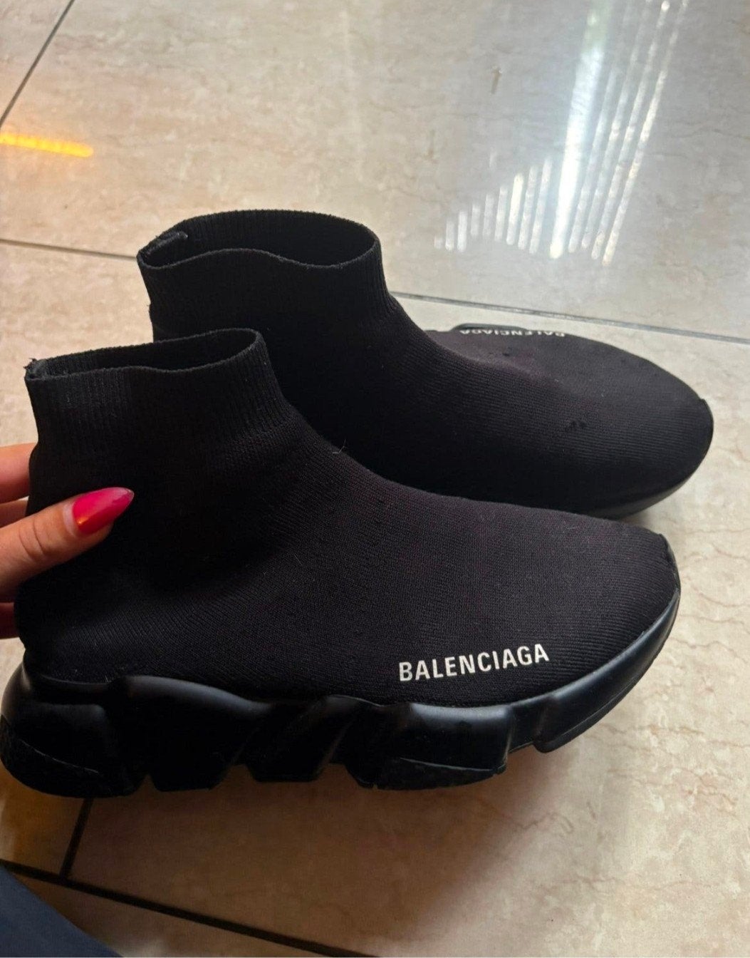 Balenciaga speed trainers maat 36, Zwart, Ophalen of Verzenden, Sneakers of Gympen, Gedragen