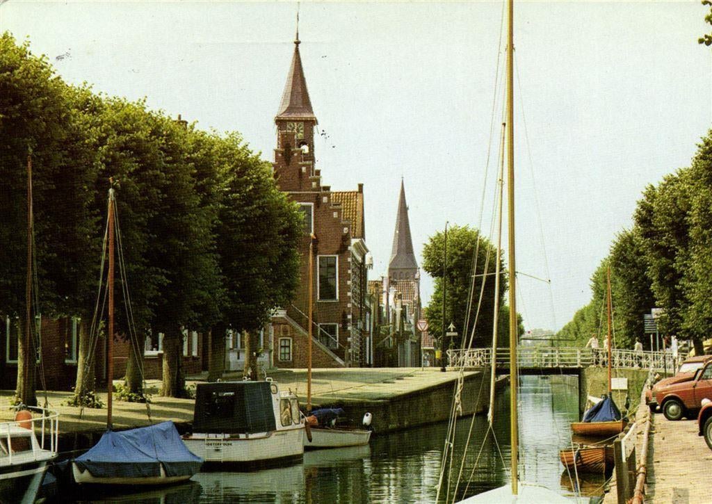 Groeten uit Balk [Fr.] - boot auto brug volk - 1980 gelopen, Ophalen of Verzenden, Voor 1920, Gelopen, Friesland