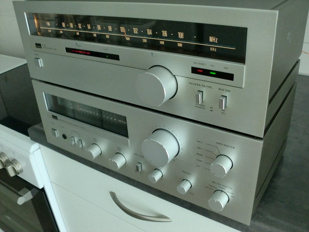 Sansui A-60 Versterker + T-60 Tuner getest alles werkt., Zo goed als nieuw, 60 tot 120 watt, Stereo, Ophalen