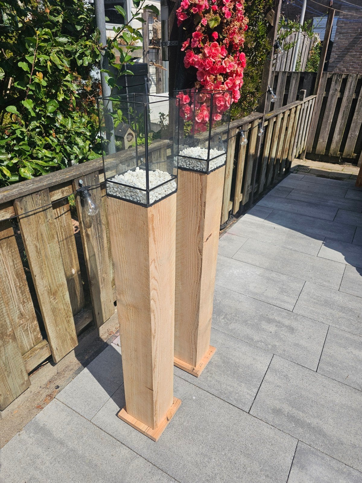 tuinverlichting, Tuin en Terras, Bloembakken en Plantenbakken, Ophalen, Nieuw, Rond, Hout
