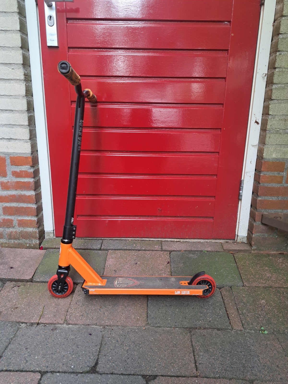 Slamm Stuntstep (Oranje/Zwart), Fietsen en Brommers, Steps, Ophalen, Gebruikt, Overige typen, Slamm