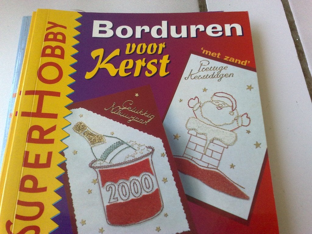 Borduren voor kerst - Kaarten voor kerst - SuperHobby, Hobby en Vrije tijd, Borduren en Borduurmachines, Verzenden, Zo goed als nieuw