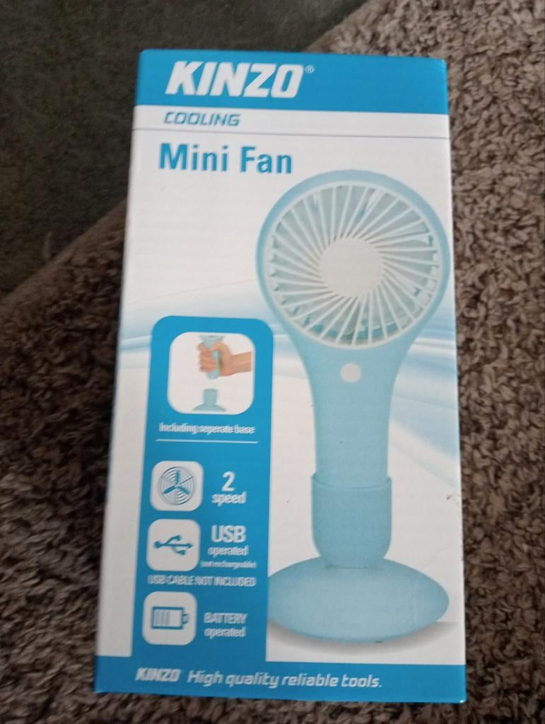 Kinzo Mini Ventilator, Witgoed en Apparatuur, Ventilatoren, Ophalen of Verzenden