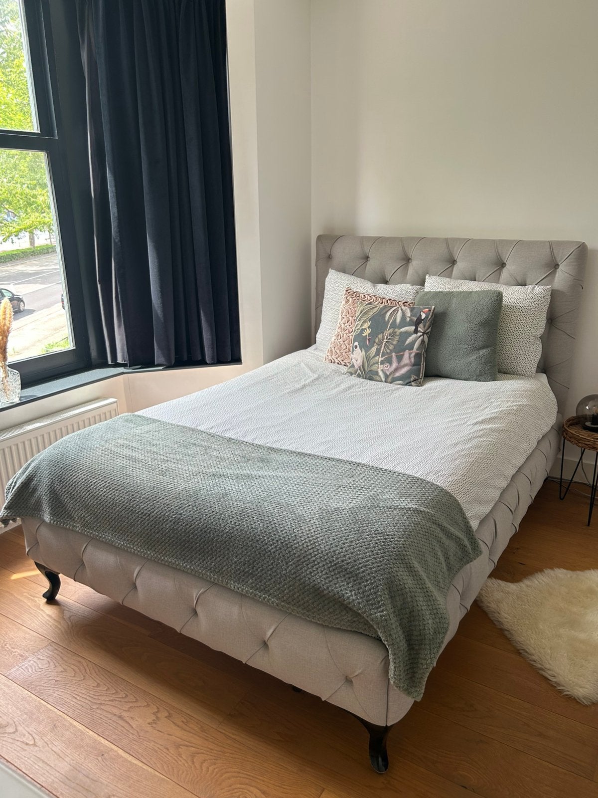 Tweepersoonsbed 140x200 | inclusief matras & topper, Huis en Inrichting, Slaapkamer | Bedden, Ophalen, Tweepersoons, 140 cm, Zo goed als nieuw