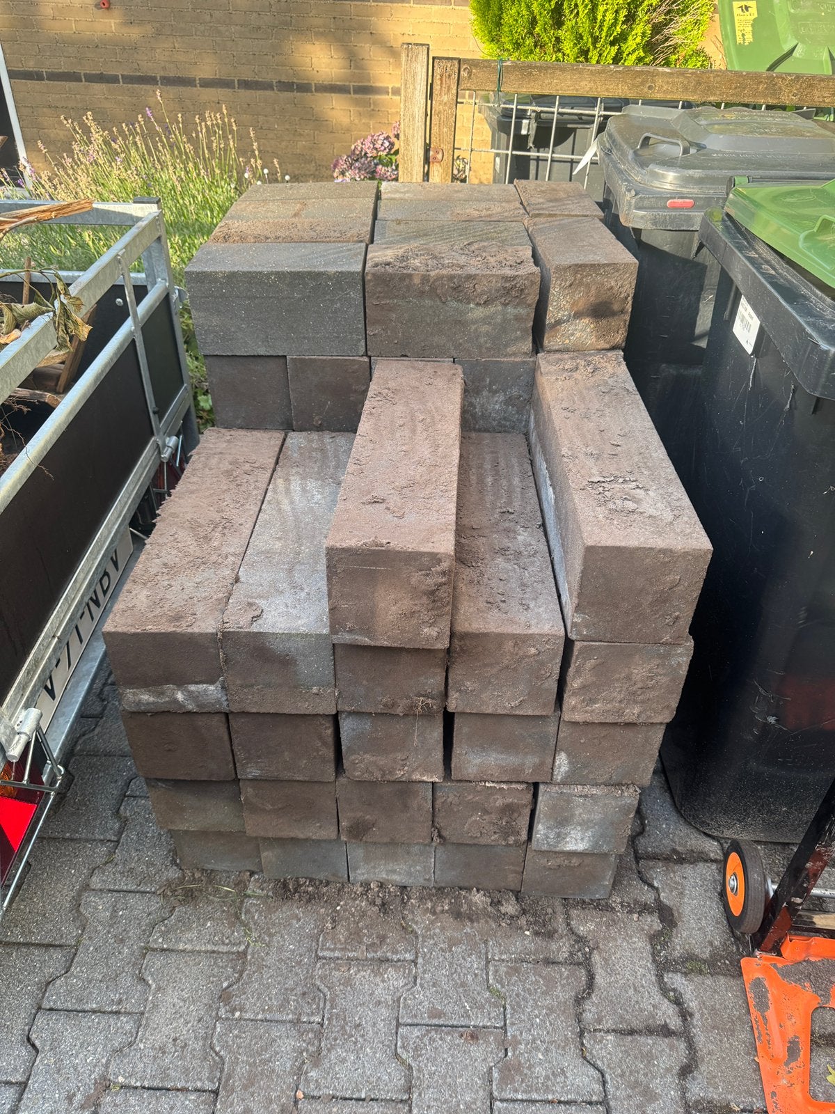 Stapelblokken 60x15x15, Ophalen, Gebruikt, 100 cm of meer, Beton