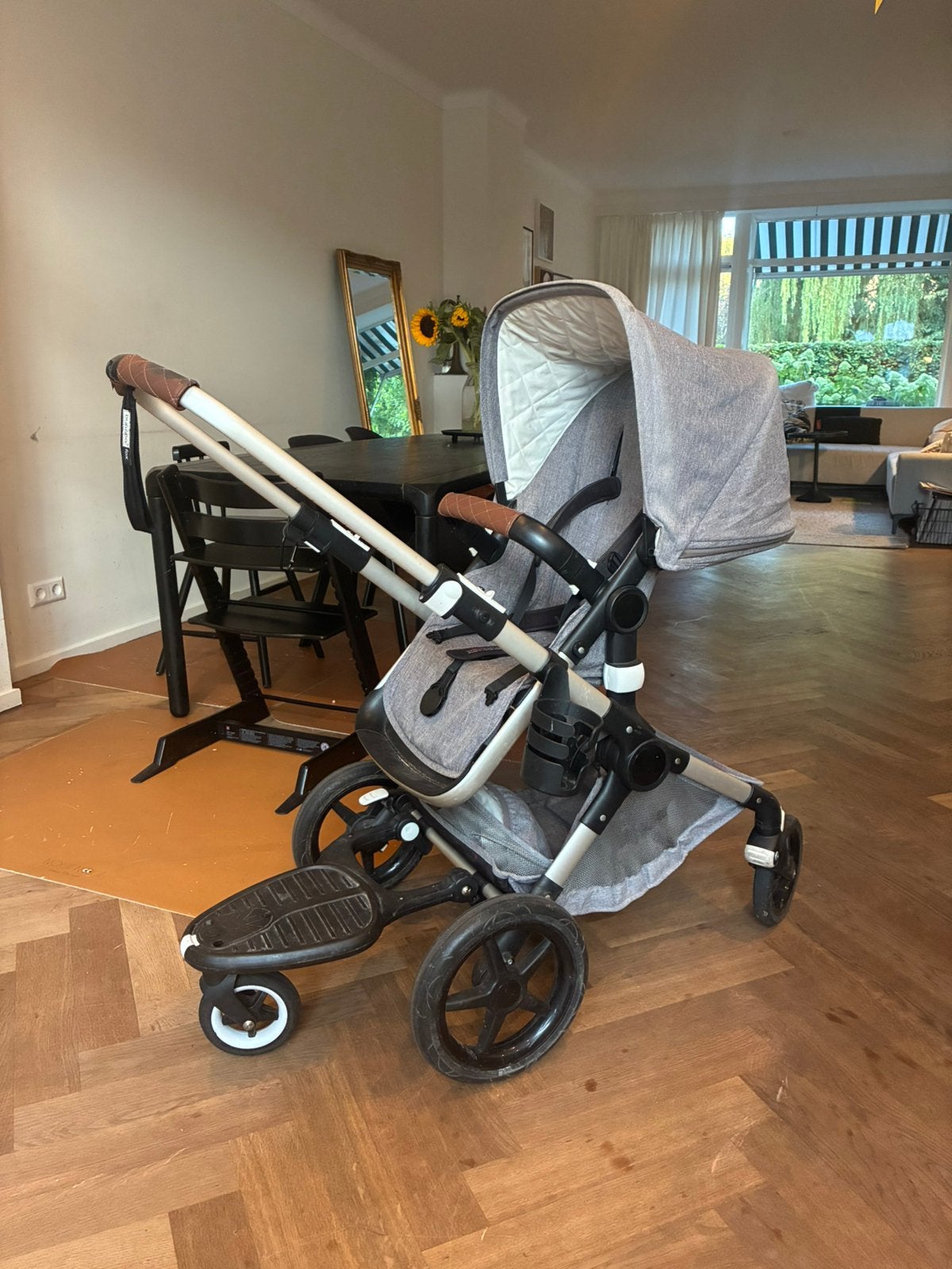 Bugaboo fox compleet incl meerijdplankje en voetenzak, Ophalen, Gebruikt, Bugaboo, Combiwagen