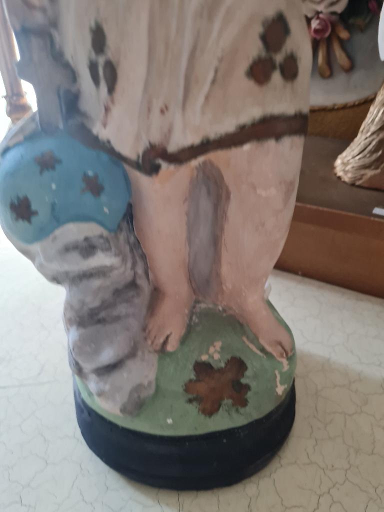 Antiek Jezus/St Janneke beeld groot model 45 cm, Ophalen of Verzenden