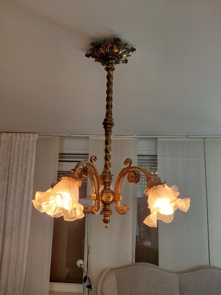 Antieke lamp, Antiek en Kunst, Ophalen